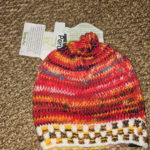 Red and Yellow Knit Winter Hats - Picture 2 of 2